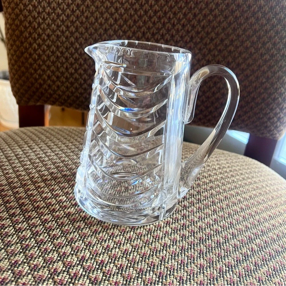 Royal Brierley Elegant Clear Crystal  Pitcher 5.5” tall excellent condition